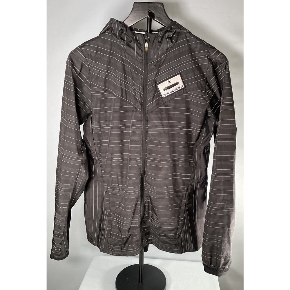 Nike Windrunner Hooded Jacket 3M Reflective M Black “Come and Take It” Patch